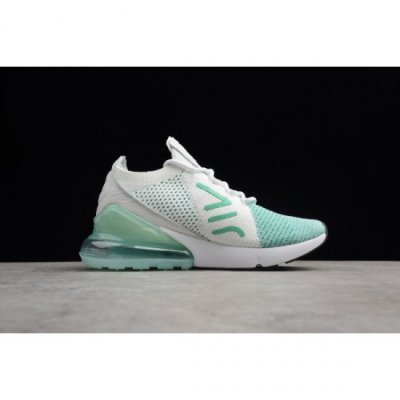 Nike Bayan Air Max 270 Flyknit Igloo Beyaz / Turkuaz / Siyah Koşu Ayakkabısı Türkiye - H6TQEJK6